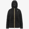 K-way Short Jacket Woman  Madlaine Diamond Quilted Warm K2136fw-usy Black As Well In Black