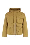 K-way Short Parka Guillermo With Hood In Brown