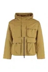 K-way Short Parka Guillermo With Hood In Brown