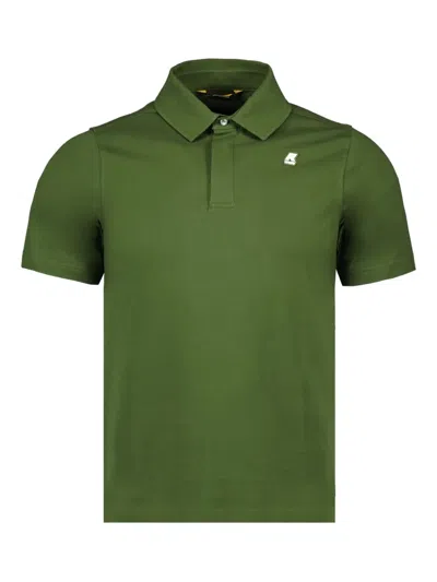 K-way Short-sleeve Polo Shirt In Green