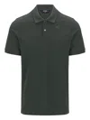 K-way Short-sleeve Polo Shirt In Black