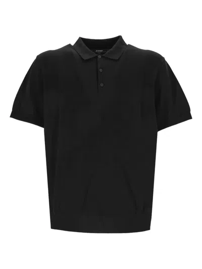 K-way Short-sleeve Polo Shirt In Metallic
