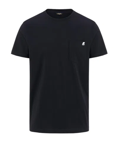 K-way Short-sleeved Crewneck T-shirt In Black