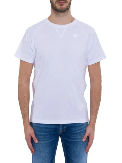 K-way Short-sleeved Crewneck T-shirt T-shirt In White