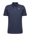 K-way Short-sleeved Polo Shirt In Black