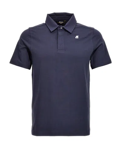 K-way Short-sleeved Polo Shirt In Black