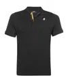K-way Short-sleeved Polo Shirt In Black