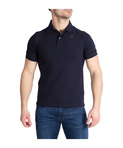 K-way Short-sleeved Polo Shirt In Black