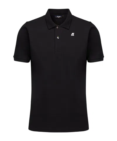 K-way Vincent Slim Pique In Blu Depth Blu