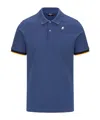 K-way Short-sleeved Polo Shirt Shirt In Blue
