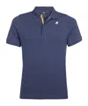 K-way Short-sleeved Polo Shirt In Blue