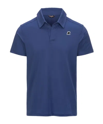 K-way Short-sleeved Polo Shirt In Blue