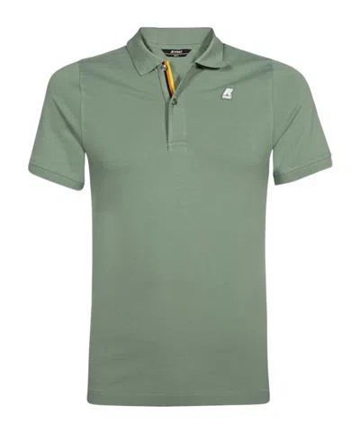 K-way Short-sleeved Polo Shirt In Green