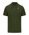 K-way Short-sleeved Polo Shirt In Green