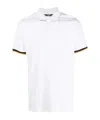 K-way Vincent Pique Sottocollo In Contrasto Polo In White