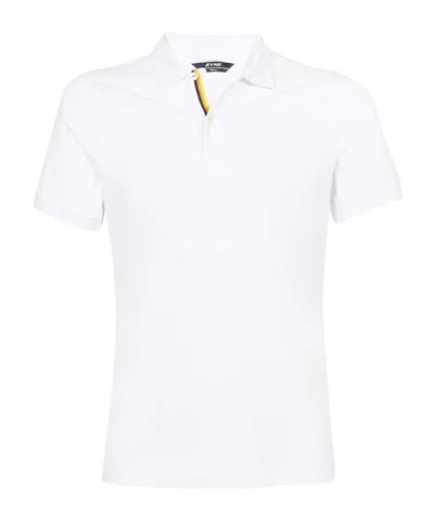K-way Short-sleeved Polo Shirt In White