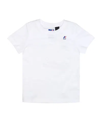 K-way Edouard Logo Cotton T-shirt In White