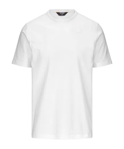 K-way Adam Stretch Jersey T-shirt White In 001white