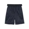 K-way Logo-patch Bermuda Shorts In Blue