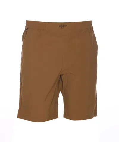 K-way Remisen Logo Shorts In Brown