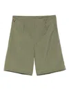 K-way 'bent' Military Green Shorts In Green