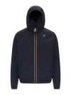 K-way Hooded Casual Jacket In Blue