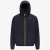 K-way Hooded Casual Jacket In Blue