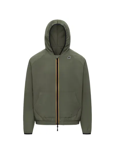 K-way Sia Zip-up Hooded Jacket In Green