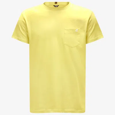 K-way Sigur Man T-shirt Yellow Size S Cotton