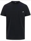 K-way Short-sleeved Crewneck T-shirt In Black