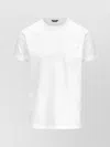 K-way Elegant White Cotton T-shirt With Pocket Detail In White