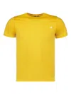K-way Sigur Pocket Cotton T-shirt In Yellow