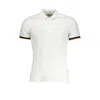 K-WAY SLEEK WHITE POLO SHIRT WITH CONTRAST DETAIL