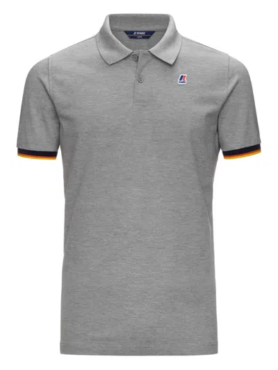 K-way Sleeve-detail Polo Shirt In Gray