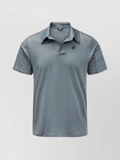 K-way Sleeve Pocket Polo Shirt In Gray