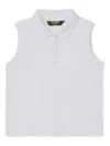 K-way Sleeveless Polo Shirt In White