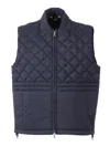 K-way Barnes Quilted Gilet In Blue