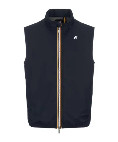 K-way Le Vrai 4.0 Rouland Warm Water Repellent Vest In Blue