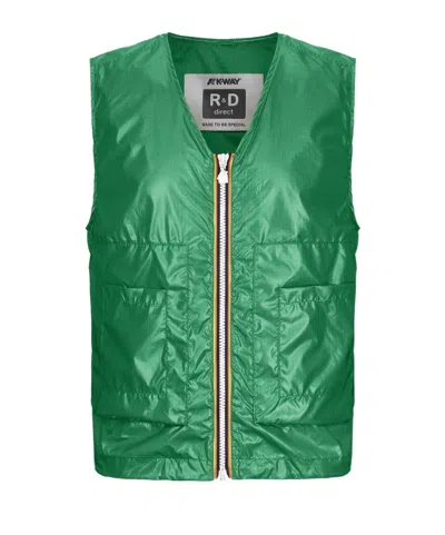 K-way Sleeveless Vest In Green