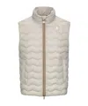 K-way Valen Quilted Zipped Gilet In Nude