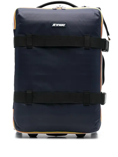 K-way Small Blossac Suitcase In Blue