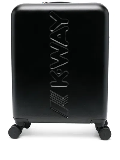 K-way Small Trolley Luggage Bag In Black