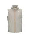 K-way Beige Technical Jacket With Detachable Hood In 634