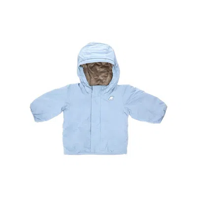 K-way Soft Touch Nylon 'jack' Jacket Kids In Blue
