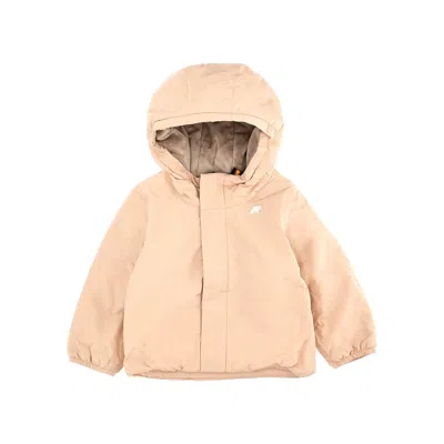 K-way Soft Touch Nylon 'jack' Jacket Kids In Pink