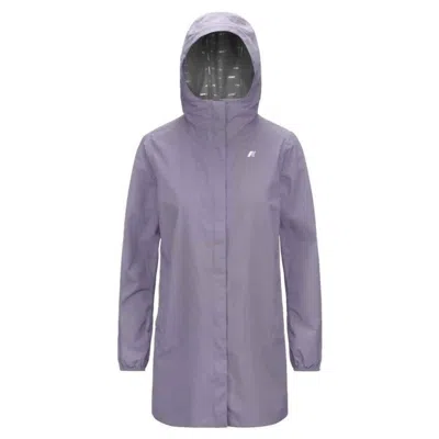 K-way Sophie Eco Stretch Dot Raincoat In Purple