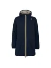 K-way Sophie Mid-length Down Jacket In Black