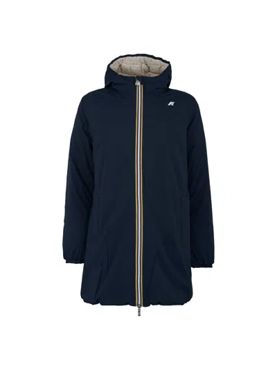 K-way Sophie Mid-length Down Jacket In Black
