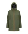 K-way Sophie Mid-length Down Jacket In Green