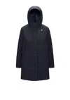 K-way Sophie  Micro Ripstop Marmotta In Blue Blu E Verdi